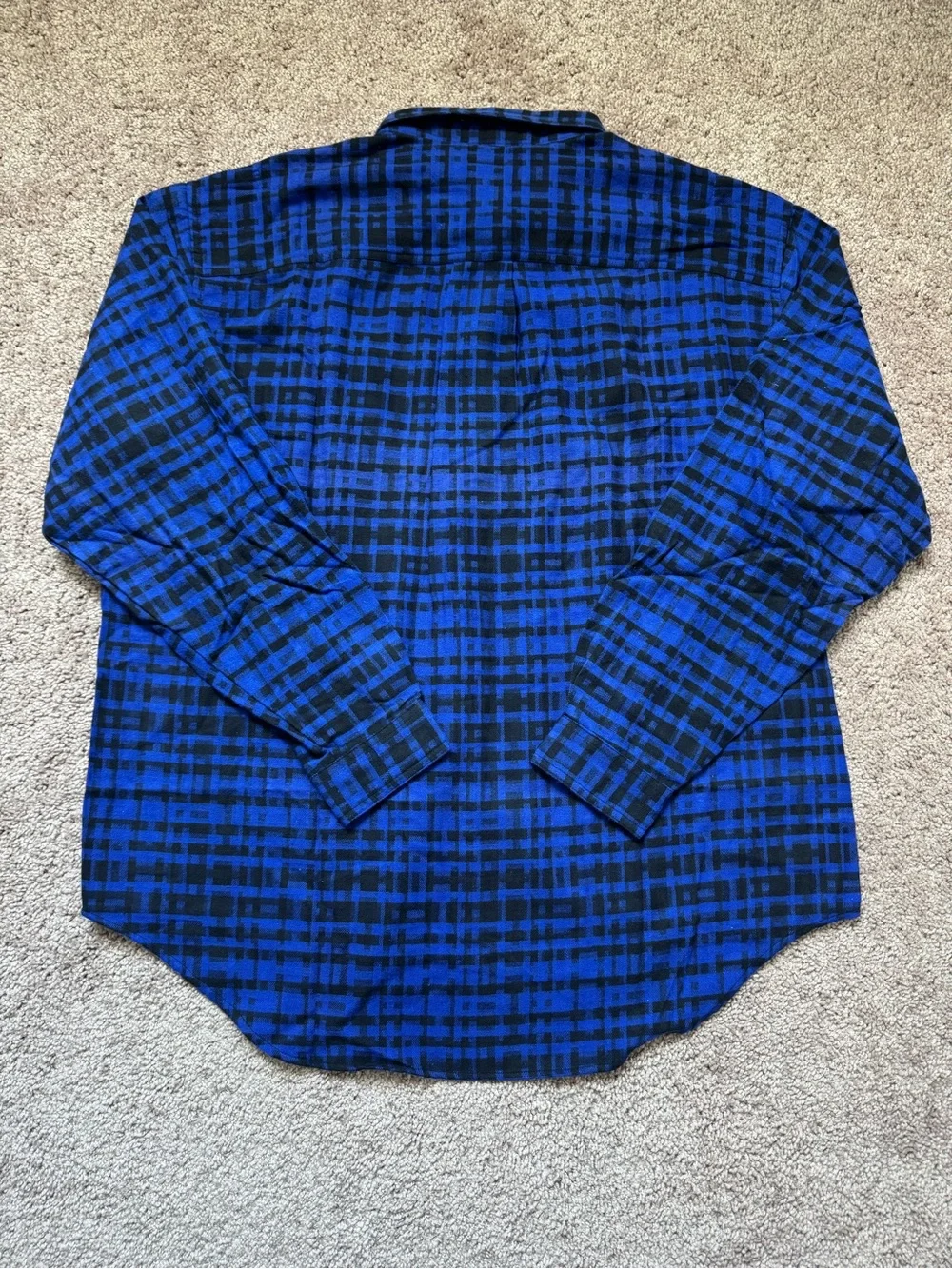 Vintage ‘91 Levi’s Sutter Creek Flannel Shirt Mens XL Blue Plaid Workwear Grunge